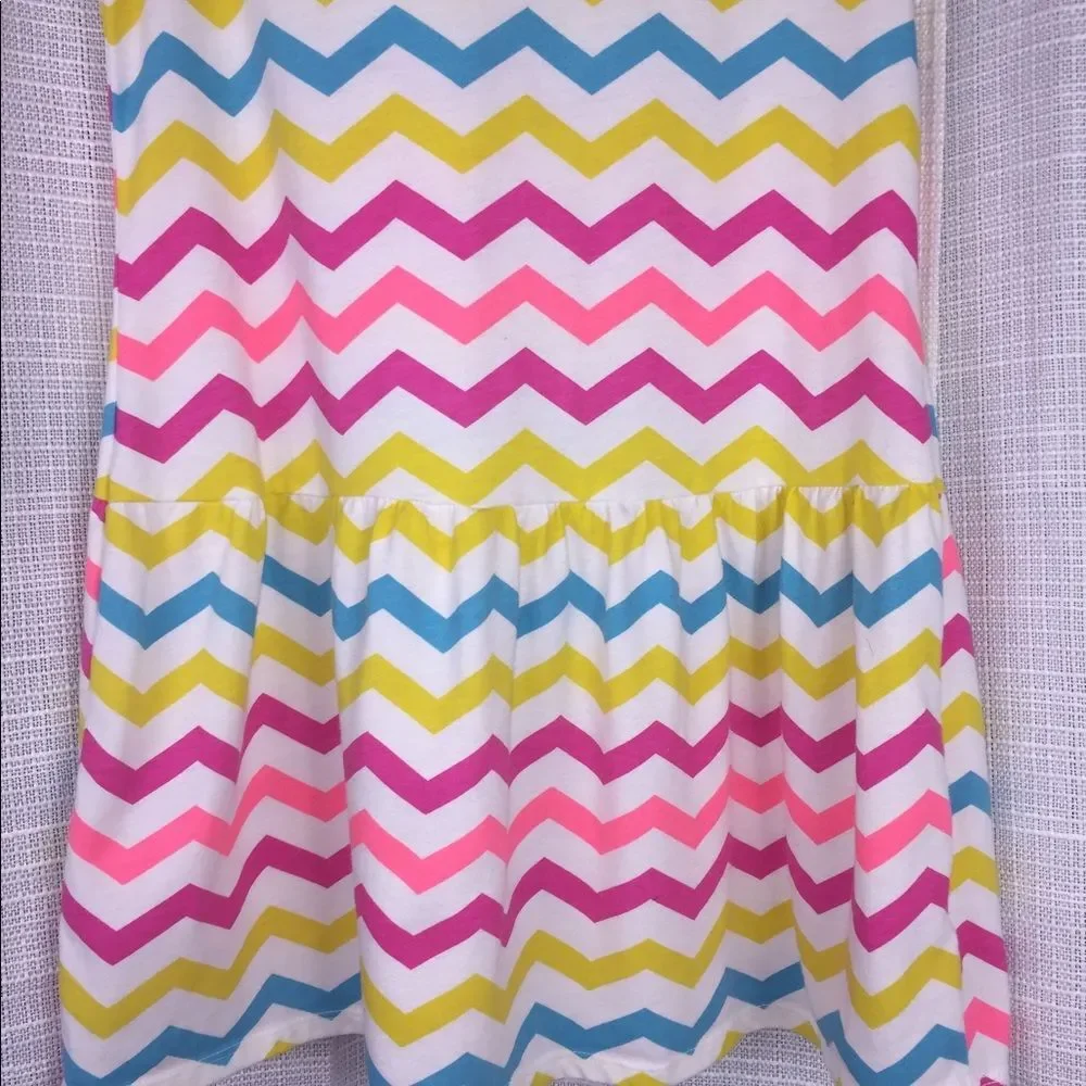 4 for $20 Neon Striped Summer Dress Sz L (10/12)